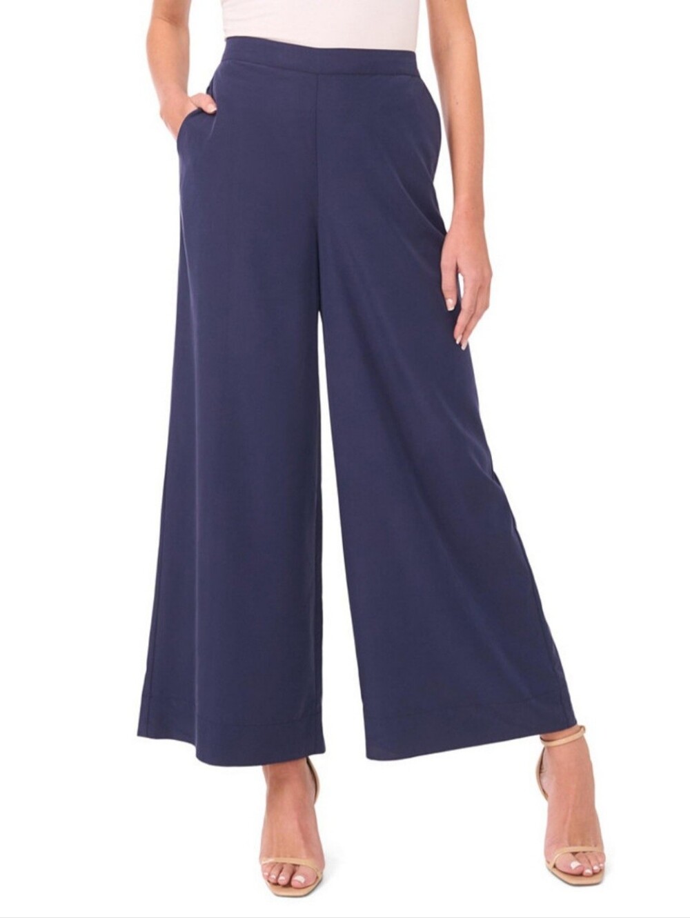 Vince Camuto Women's Wide-Leg Pull-On Pants Small